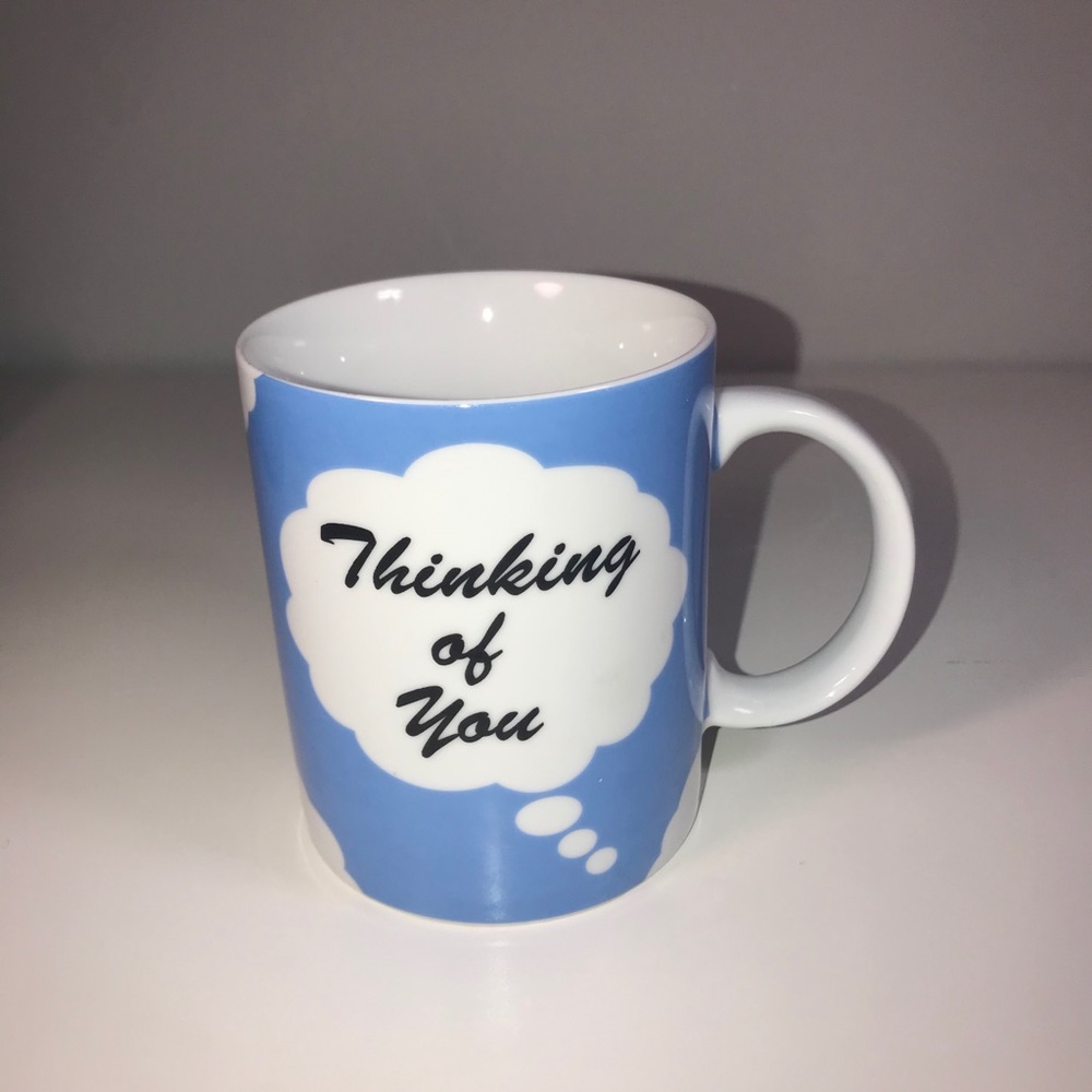 Thinking Of You Blue Coffee Mug Romantic Gift